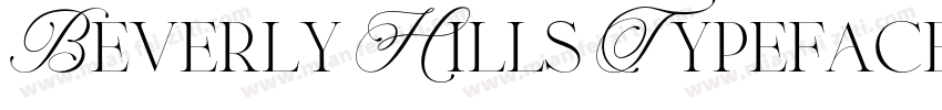 Beverly Hills Typeface字体转换